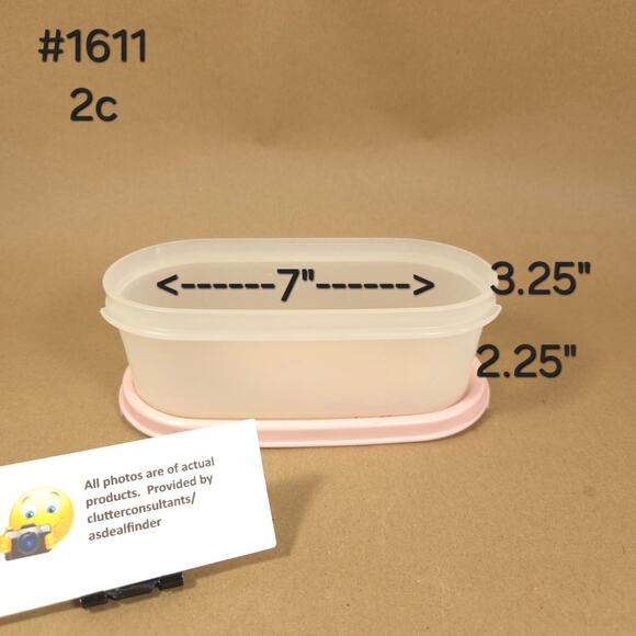 Tupperware Modular Mates Bundle #1608-8 1/2c #1611 2c #1799 Pie Mates Pink - Picture 7 of 11